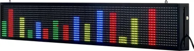 Obrázok produktu pre SucceBuy Programovateľný LED displej P10, plnofarebný, flexibilný digitálny panel s bežiaci text, s možnosťou prispôsobenia textu, vzorov a GIF súborov, s ovládanie cez Bluetooth aplikáciu (1310 x 190 x 55 mm)