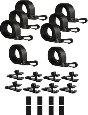 Produktbild von INF Pool Solarabdeckung Rollenbefestigungsset mit Gurten 8er Packung