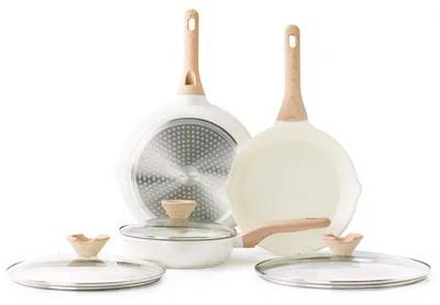 Obrázek produktu pro Indukční sada hrnců s nepřilnavým povrchem, keramická, 20/24/28 cm, včetně poklic