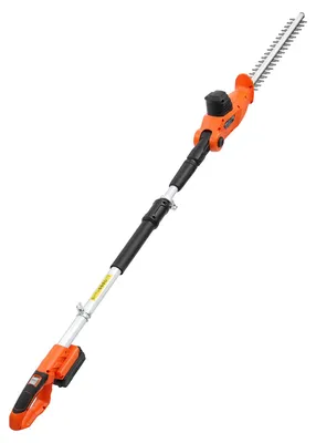 Obrázek produktu pro VEVOR akumulátorové zastřihávače živých plotů, 20 V, elektrický set zastřihávačů s délkou řezu 457,2 mm, teleskopická konstrukce 187,5–238,5 cm pro zastřihávání výšších větví (baterie 2,0 Ah a rychlonabíječka jsou součástí balení)