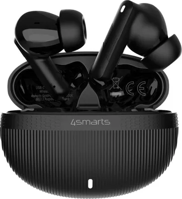 Produktbild von 4smarts SkyBuds Pro ANC, True Wireless Stereo (TWS), Anrufe/Musik/Sport/Alltag, 40 g, Kopfhörer, Schwarz