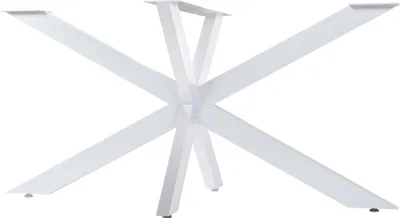 Produktbild von CLP Tischbeine Hardwick aus Stahl in Sternform Höhe 71 cm weiß Größe 150x78x71 cm Größe 150x78x71 cm