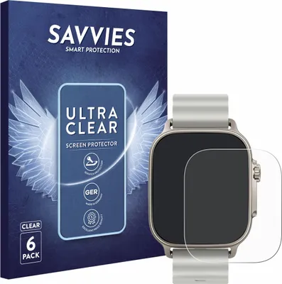 Produktbild von 6x Für realme Watch 5 Schutzfolie Savvies Displayschutz Display Schutz Folie Klar Transparent