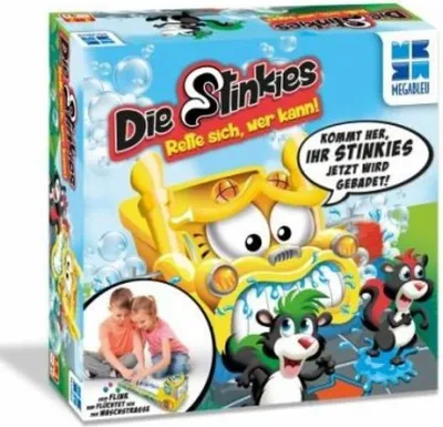 Image de MEGABLEU, Stinkies Rette Sich Wer Kann, jeux pour enfants amusants, jeu de stinkies rapide, jeux pour enfants passionnants à partir de 5 ans, jeu d'action à piles, pour 2-3 joueurs à partir de 5 ans