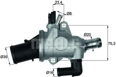 Produktbild von Behr Thermot-Tronik Thermostat, Kühlmittel  Ti 174 88