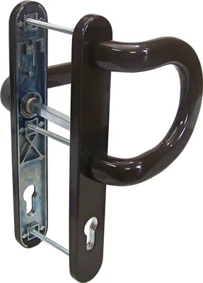 Produktbild von Schmalrahmen Türbeschlag SRG 1636 Braun PZ 92mm Kn/Dr Türklinke Türgriffe