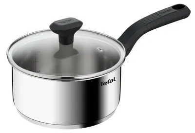 Produktbild von Tefal Comfort Max C9732304 Edelstahl-Kochtopf mit Glasdeckel, langlebiges Kochge