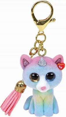 Image de Ty Beanie Boos Boos Mini pendentif Heather Cat Corner 25059