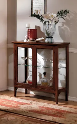 Produktbild von Vitrine Schrank Vitrinen Wohnzimmer Schränke Anrichte Italienische Möbel Holz