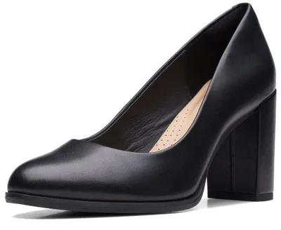 Produktbild von Clarks Damen Freva85 Court Shoes, White Leather, 40 EU