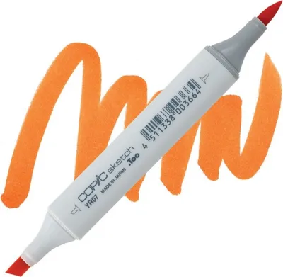 Image de COPIC Sketch double face Pinceau et burin, YR07 orange cadmium