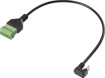 Produktbild von Renkforce USB-C Adapterkabel abgewinkelt[1x Stecker