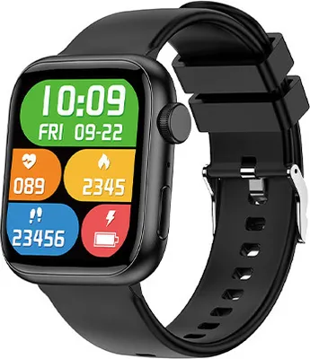 Produktbild von Forever smartwatch IGo Watch 3 JW-500 Schwarz, Smartwatch für Damen Herren, Bluetooth-Anrufen, Wasserdicht Pulsmesser, Fitness Tracker