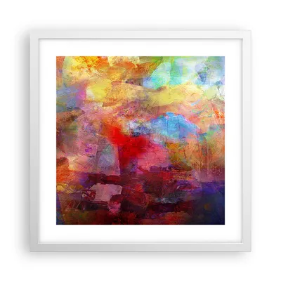 Produktbild von Gerahmtes Poster - Weißer Rahmen - Abstraktion modern - 40x40 cm - Wand Bild - Wanddeko - Wandbilder - Kunstposter - Wandposter - Bilderrahmen - Bilder - Kunstdruck - Wandbild - P2WAC40x40-3574