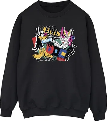 Produktbild von Looney Tunes - "What's Up Doc" Sweatshirt für Herren BI34403 (M) (Schwarz)