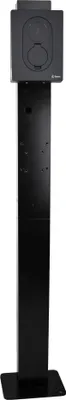 Immagine prodotto di Doppio supporto da terra Wallbox per Zaptec Go – Pali di montaggio in metallo, resistenti alle intemperie e verniciati a polvere, altezza 149 cm, nero