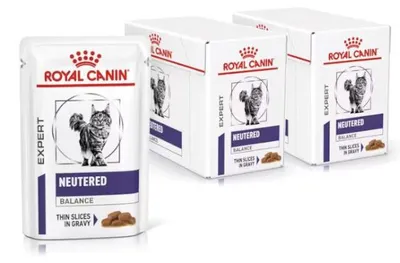 Produktbild von Royal Canin Veterinary Neutered Balance 24x85g Nassfutter für kastrierte oder übergewichtige Katzen in Soße