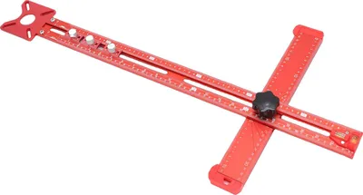 Produktbild von Bohren Positionierung Scribing Lineal 3 in 1 Einstellbare T-Quadrat Messung Markierung Werkzeug Schrank Hardware Jig für die Holzbearbeitung