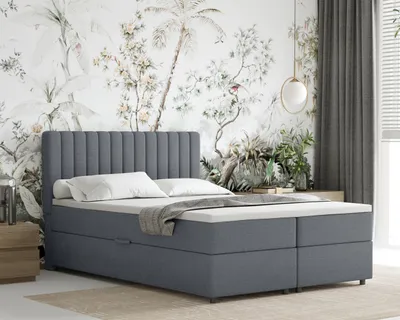 Produktbild von Boxspringbett 140x200 EVEREST, mit Topper, mit Bettkästen, Doppelbett, , Panda Möbel