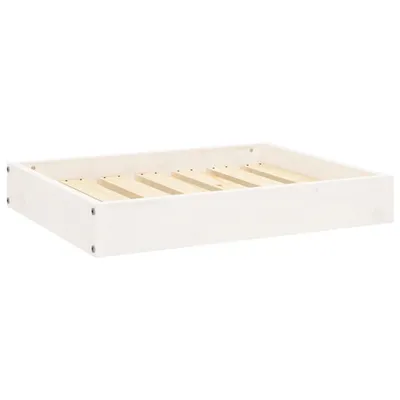 Obrázok produktu pre vidaXL Pelech pre psov biely 61,5x49x9 cm Masívne borovicové drevo