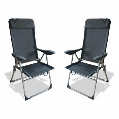 Produktbild von 2 x Gartenstuhl MIAMI Hochlehner Klappstuhl Anglerstuhl Campingstuhl Stuhl