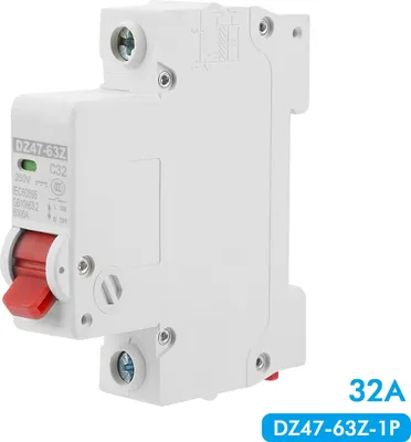 Produktbild von DZ47-63Z-1P 32A Mini-Leistungsschalter DC – Fehlerstromschutzschalter mit Überlast- und Kurzschlussschutz