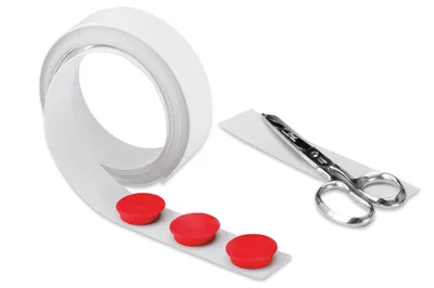 Produktbild von magnetoplan Magnetband weiß selbstklebend 35 mm x 5 m