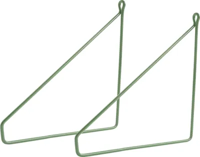 Produktbild von Natural Goods Berlin Regalhalter PANKOW, Regalhalterung, Regalträger, Wandregal, Wandkonsole, Dunkelgrün, für 250 mm Regalboden, 2 Stück