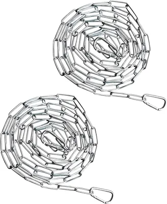 Imagen del producto de Cadena de acero inoxidable, 0,5 metros de longitud, 3,2 mm de grosor, con mosquetón, para portones de jardín