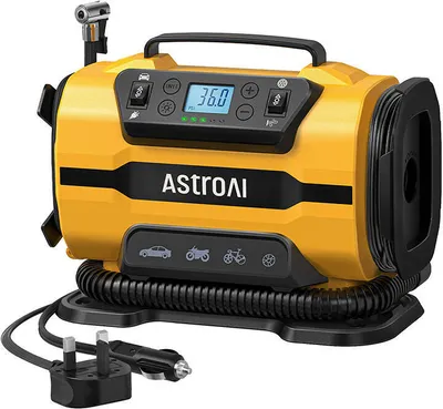 Image de AstroAI ATJ-8366 150 PSI 12V DC/110V AC Portable Wheel Compressor