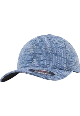 Produktbild von Flexfit Jacquard Knit / Schwarze Schirmunterseite - Farbe: Blue - Größe: S/M