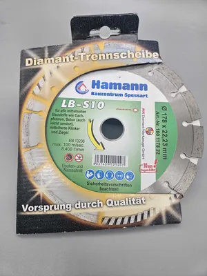 Produktbild von Disc Diamanttrennscheibe LB-S10 178 x 22,23 mm Beton Klinker Ziegel