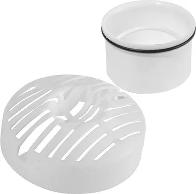 Productafbeelding van Dompelbuis voor Douche met Haarfilter en Afvoergarnituurset - Diameter 70 mm