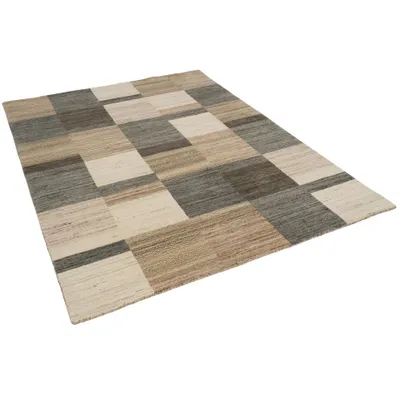 Produktbild von Natur Wolle Teppich Gabbeh Klassisch und Modern, Größe:160x230 cm, Farbe:Natur