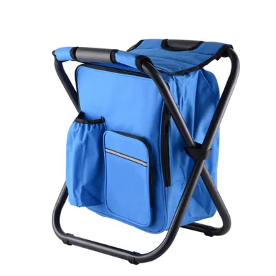 Imagen del producto de Silla plegable multifuncional: asiento cómodo para llevar ContiGo!, color azul