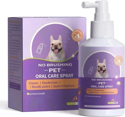 Produktbild von MagiSel Zahnspray, erfrischender Zahnspray für Haustiere, Zahnpflegespray für Haustiere, für Hunde, Zahnpflege