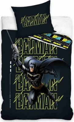 Produktbild von Batman Bettbezug Batman 140 x 200 cm - Baumwolle -70 x 90 cm