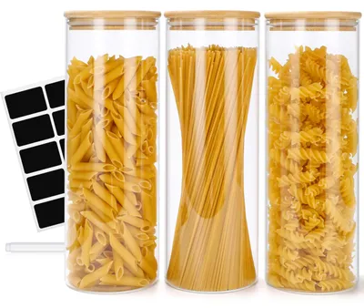 Productafbeelding van Set van 2 Borosilicaatglas Opslagpotten 2200 ml