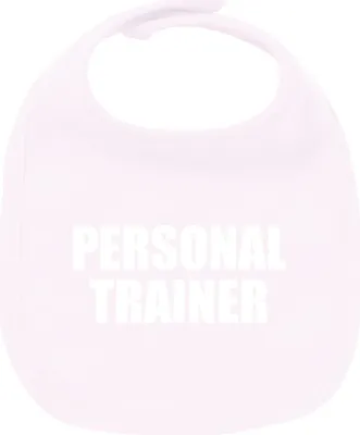 Produktbild von Huuraa Unisex Babylatz Personal Trainer Training Geschenk Babypink  Baumwolle Personal Trainer Mitbringsel
