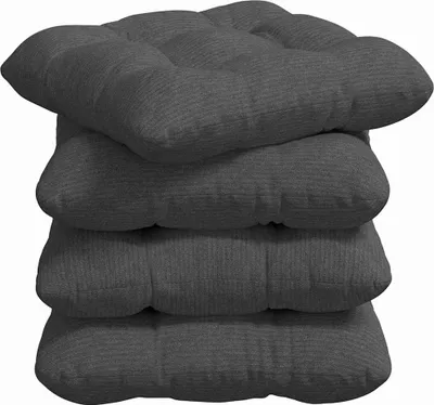 Produktbild von Sitzkissen 4 pcs Dunkelgrau 40 x 40 cm Cordstoff