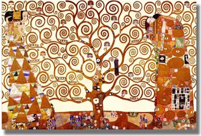 Produktbild von TPFLiving Kunstdruck LW-517 (OHNE RAHMEN) Poster - Leinwand - Wandbild - Hochauflösender Giclée-Druck, langlebig und hochwertig - Gustav Klimt - Der Baum des Lebens 2 -  - Größe: 70x100cm