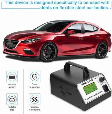 Image de Machine à réparer les bosses de carrosserie automobile Outil de débosselage portable pour la maison Outil de débosselage sans peinture pour voiture Bouton de réglage de la puissance du temps
