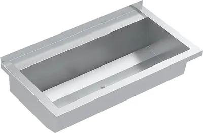 Produktbild von KWC Waschrinne, PLANOX, Edelstahl, W.-mont, 800x210x442 mm, m. Arm-bank