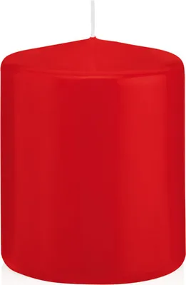 Produktbild von Stumpenkerzen Rot Ø 78 x 100 mm, 8 Stück
