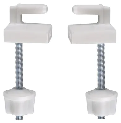 Produktbild von Cornat WC-Sitz-Scharnier mit Befestigung, Kunststoff für Sitze Modern, 1 Stück, weiß, TEC364997