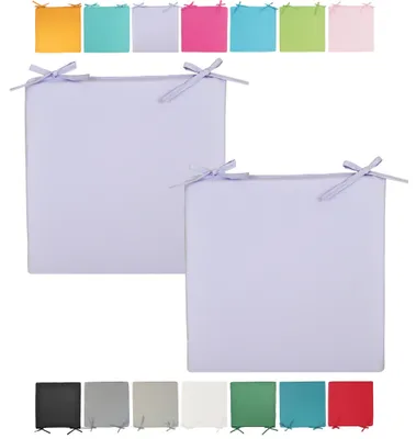 Produktbild von JACK Outdoor Stuhlkissen 40x40cm Lounge Kissen Auflage Wasserfest Sitzkissen Garten Lotus Effekt, Farbe:Flieder, Stückzahl:2x