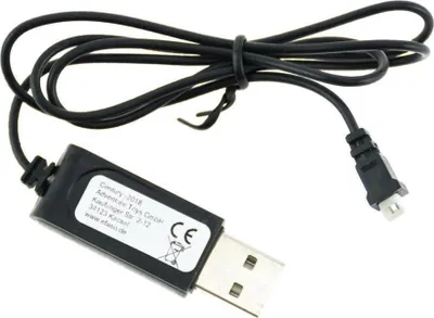Produktbild von 031 USB-Ladekabel | 3,7V | 250mAh | Eckiger Stecker (mittel) 1.25 PH | U839, X1 Nano