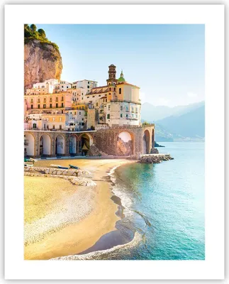 Produktbild von Poster - Poster ohne Rahmen - Küste Amalfi Italien - 40x50 cm - Wand Bild - Wanddeko - Wandbilder - Kunstposter - Wandposter - Bilder - Kunstdruck - Wanddekoration - Wandbild - P2XPA40x50-5187
