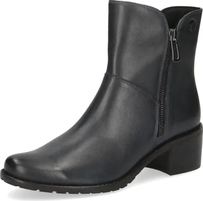 Produktbild von Caprice Damen Stiefelette Leder Reißverschlüsse Blockabsatz Profilsohle 9-25314-41, Größe:37.5 EU, Farbe:Blau