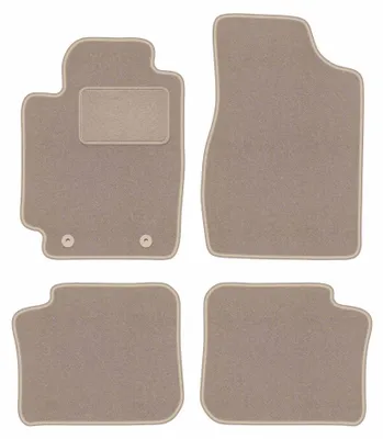 Zdjęcie produktu dla Dywaniki samochodowe welurowe LUX do: Toyota Camry VI (2001-2006, sedan) beżowe, z mocowaniami